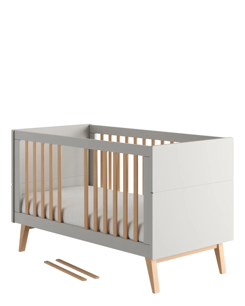 Pinio, Swing Pinnasänky 2IN1 70x140, Grey - Image 8