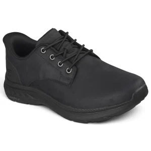 Skechers Pollard Colt Slip-ins nahkaiset kävelykengät musta