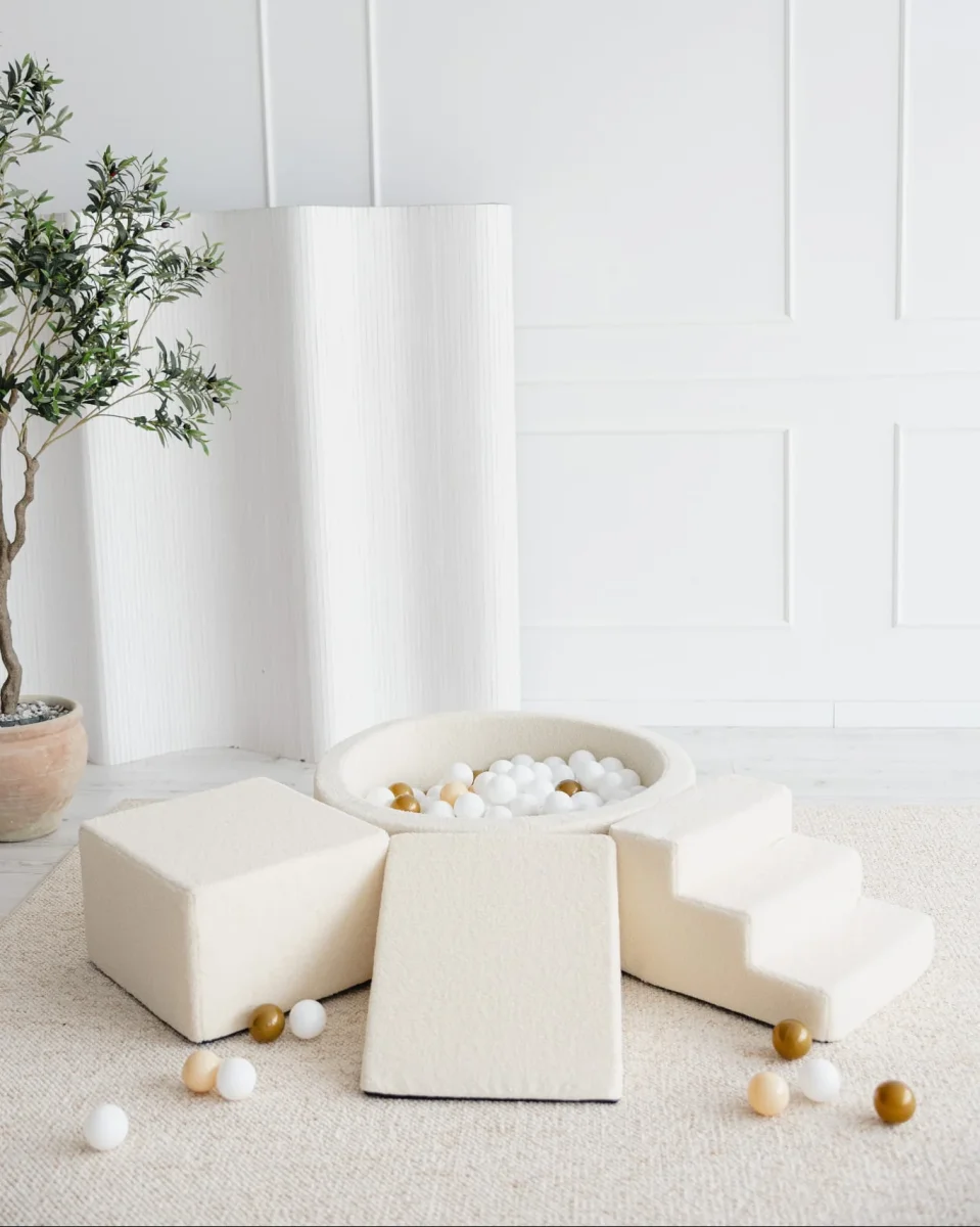 Leikkimoduuli + Pallomeri, Boucle Cream