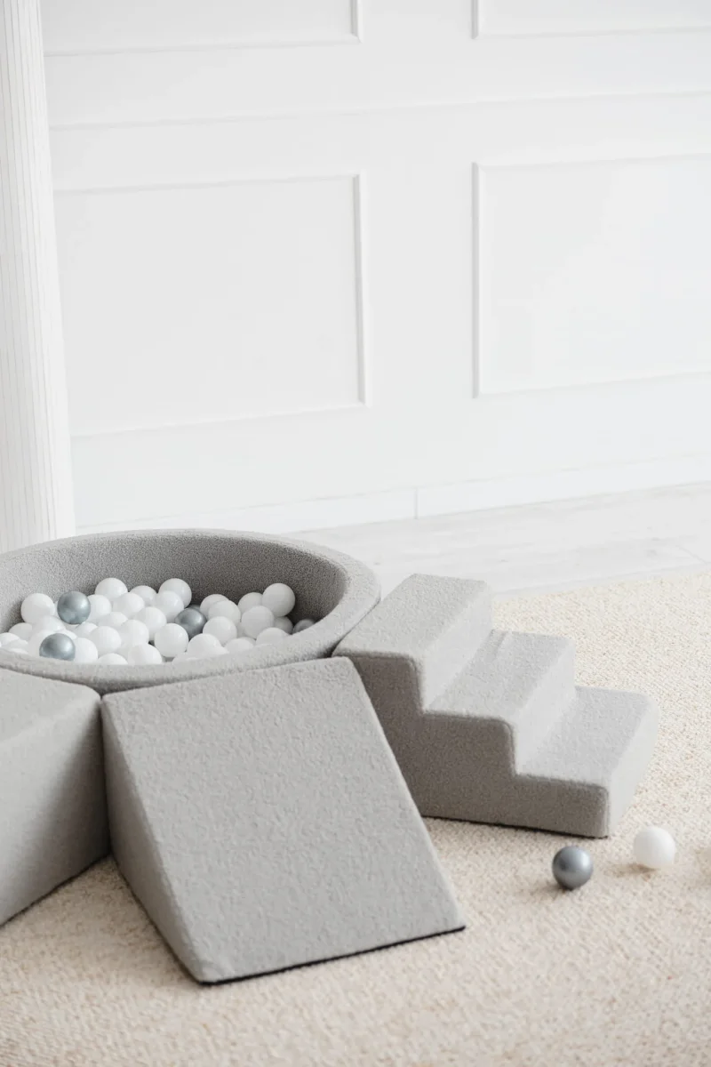 Leikkimoduuli + Pallomeri, Boucle Grey - Image 3