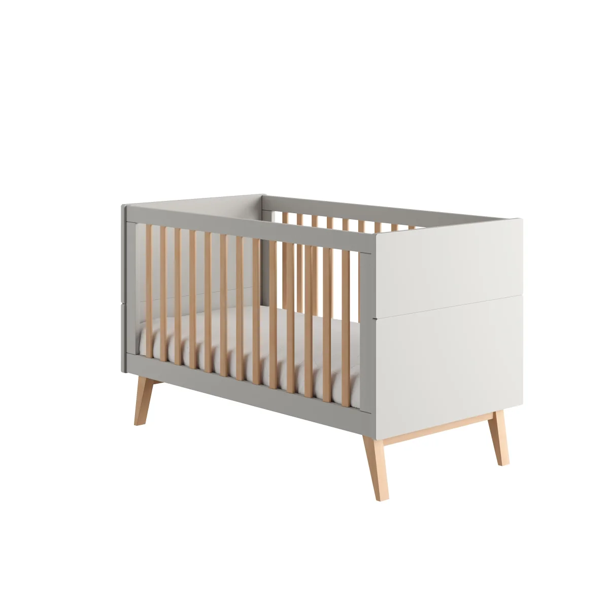 Pinio, Swing Pinnasänky 2IN1 70x140, Grey - Image 6