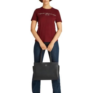 Tommy Hilfiger Legacy Tote iso musta olkalaukku