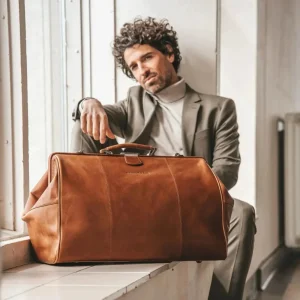 Chesterfield Corfu matkakassi konjakinruskea