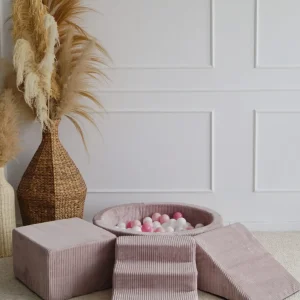 Leikkimoduuli + Pallomeri, Corduroy Dirty Pink