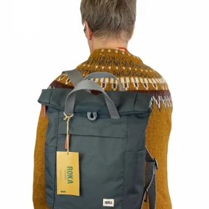 Roka London reppu Sustainable S-koko harmaa